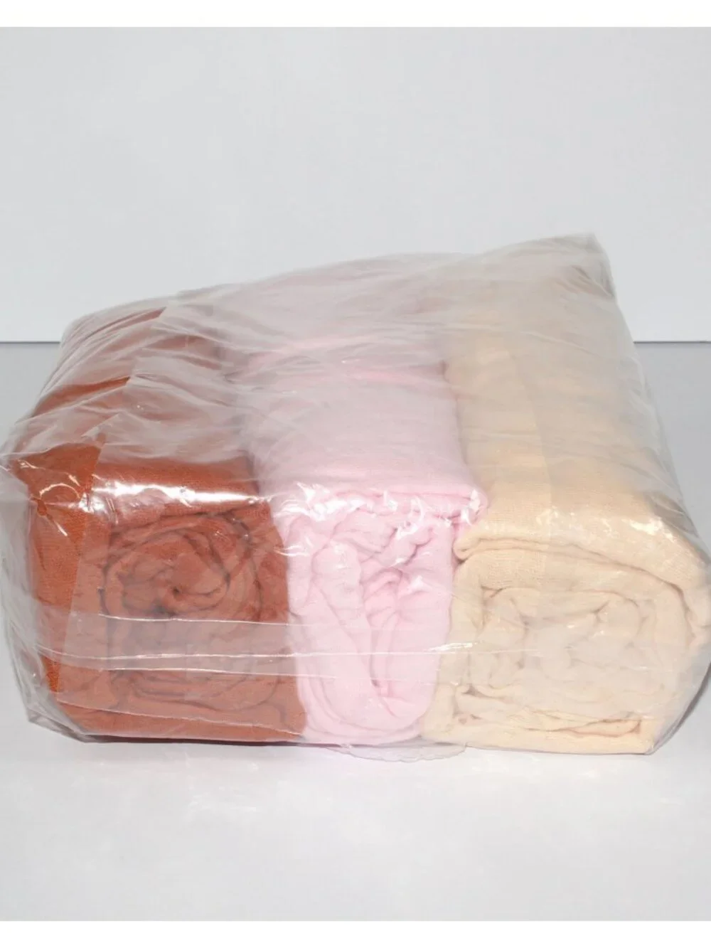 David's Kids 3-pk 100% Cotton Baby Muslin Swaddle and Receiving Blankets